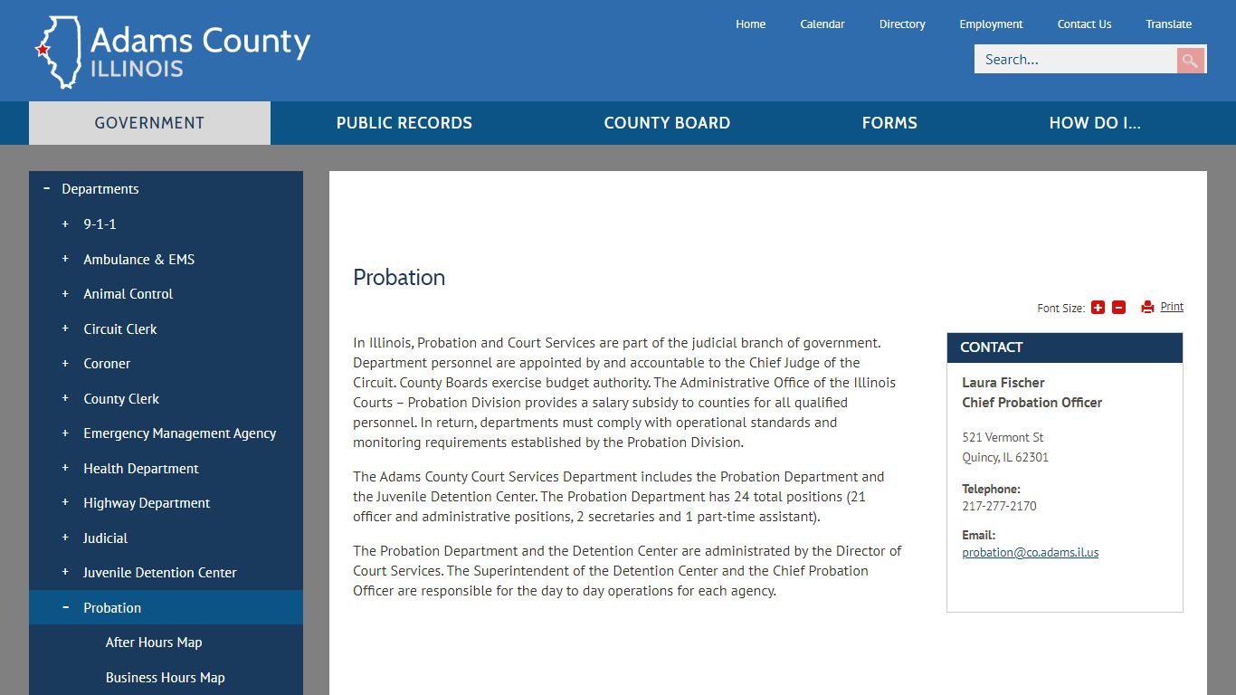 Probation | Adams County, IL